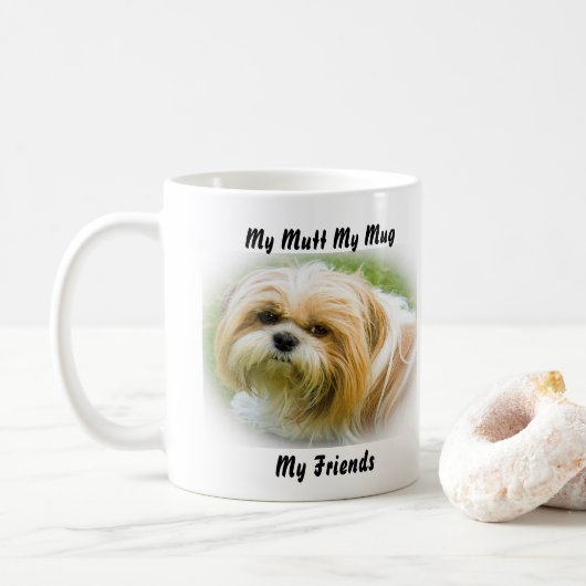 私の愛犬 私のマグ 私の友達 コーヒーマグカップ (ドーナツ)
