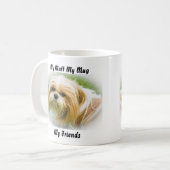 私の愛犬 私のマグ 私の友達 コーヒーマグカップ (正面左)