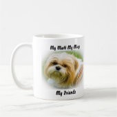 私の愛犬 私のマグ 私の友達 コーヒーマグカップ (左)