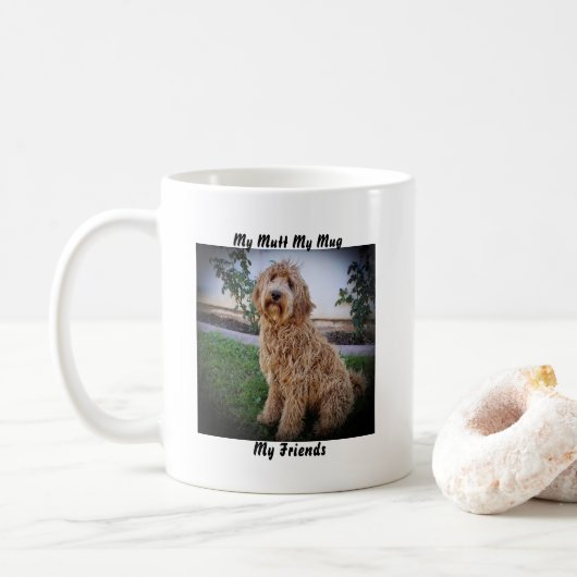 私の愛犬 私のマグ 私の友達 コーヒーマグカップ (ドーナツ)