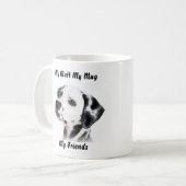 私の愛犬 私のマグ 私の友達 コーヒーマグカップ (正面左)