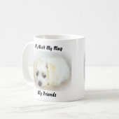 私の愛犬 私のマグ 私の友達 コーヒーマグカップ (正面左)
