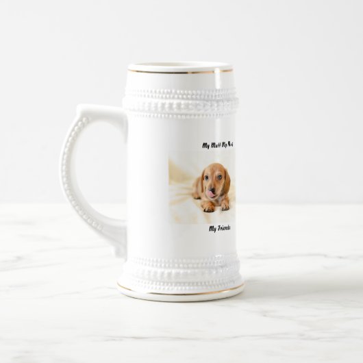 私の愛犬 私のマグ 私の友達 ビールジョッキ (左)