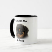 私の愛犬 私のマグ 私の友達 マグカップ (正面左)