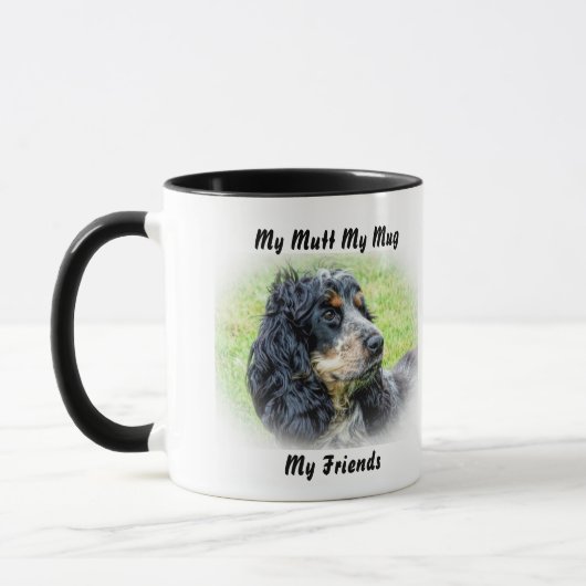 私の愛犬 私のマグ 私の友達 マグカップ (左)