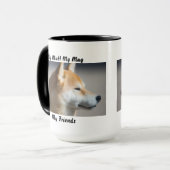 私の愛犬 私のマグ 私の友達 マグカップ (正面左)