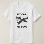 私の愛猫 Tシャツ (デザイン正面)