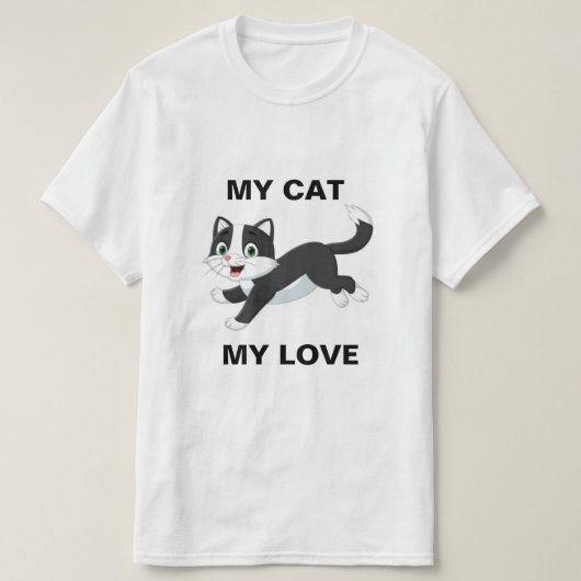 私の愛猫 Tシャツ (デザイン正面)