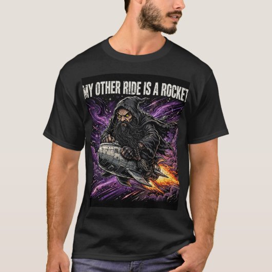私の愛車はロケットです Tシャツ (正面)