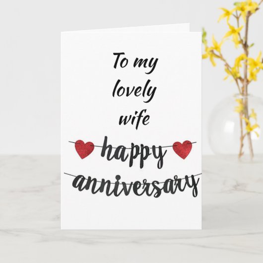 私の愛**しい妻**に カード (黄色い花)