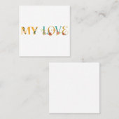私の愛 スクエア名刺 (正面/裏面)