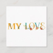 私の愛 スクエア名刺 (正面)