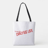 私の感じブリュットは？透析患者 トートバッグ (裏面)