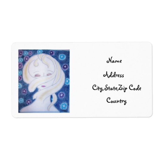 私の感じ宇宙 – 住所 シール (正面)