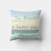 私の感じ幸せな場所での良い雰囲気 クッション (裏面)