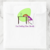 私の感じ線維筋痛素晴らし認識度 スクエアシール (バッグ)