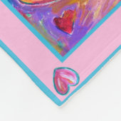 私の感じ美しいがんエンジェルケモブランケット フリースブランケット (角)