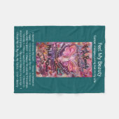 私の感じ美しいがん天使の詩ソフトブランケット フリースブランケット (正面(横))