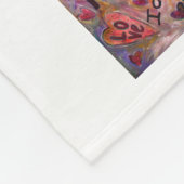 私の感じ美しいがん詩フリースソフトブランケット フリースブランケット (角)