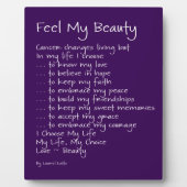 私の感じ美しいが感動的ん詩 フォトプラーク (正面)