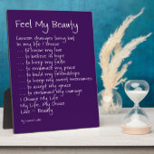 私の感じ美しいが感動的ん詩 フォトプラーク (側面)