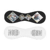 私の感動的息子への言葉とカスタム4枚の写真 野球ボール (パネル)