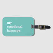 私の感情的なおもしろい荷物 ラゲッジタグ (正面横)