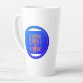 私の感情的なサポートコーヒー カフェラテマグ (左アングル)