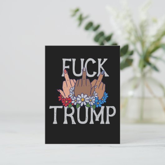 私の感覚ドナルドトランプ私たち統一されたが立つ ポストカード (スタンド正面)