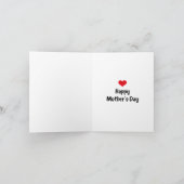 私の感謝していお尻と物の母の日を拭くために カード (内部)