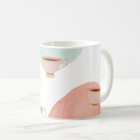 私の感謝していお茶のマ最高のグでかわいい コーヒーマグカップ (正面右)