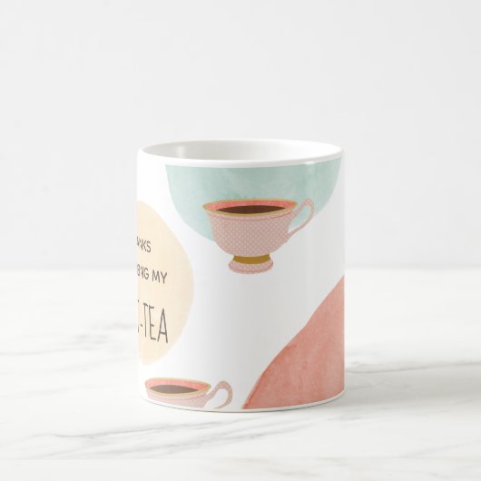 私の感謝していお茶のマ最高のグでかわいい コーヒーマグカップ (中央)