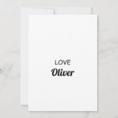 私の感謝していバースデーパ来ーパピーのために サンキューカード (裏面)