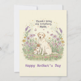 私の感謝してい全体を母にする 招待状