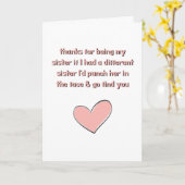 私の感謝してい姉妹カードだったために カード (黄色い花)