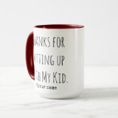 私の感謝してい子供の保育園の先生を我慢するために マグカップ (正面左)