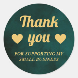 私の感謝してい小さなビジネスのステッカーをサポートする ラウンドシール