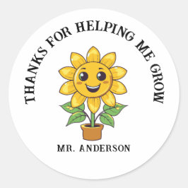 私の感謝してい為にひまわり救済は先生を育てる ラウンドシール