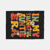 私の感謝する叔母の時代にGroovy感謝の叔母Tha フリースブランケット (正面(横))