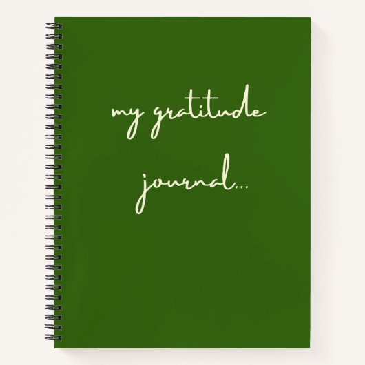 私の感謝のジャーナルのノート ノートブック (正面)