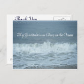 私の感謝は深いと海だ！サンキュー ポストカード (正面/裏面)