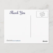 私の感謝は深いと海だ！サンキュー ポストカード (裏面)