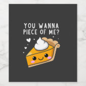 私の感謝祭のパイをくれ ワインラベル (シングルラベル)