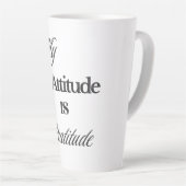 私の態度は感謝のラテマグ カフェラテマグ (右アングル)