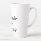 私の態度は感謝のラテマグ カフェラテマグ (右)