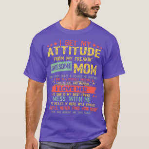 私の態度は母ヴィンに素晴らしよって Tシャツ