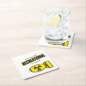 私の憲法で裏付けられた核兵器はどこにあるのか。 スクエアペーパーコースター (インサイチュ)