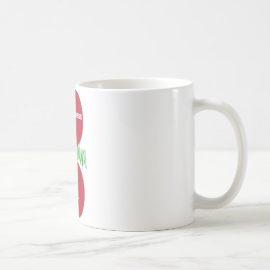 私の成功は私のゴールEN コーヒーマグカップ (右)