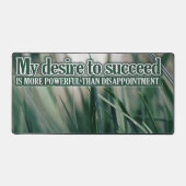 「私の成功への欲求」モチベーション肯定 デスクマット (正面)
