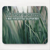 「私の成功への欲求」モチベーション肯定 マウスパッド (正面)